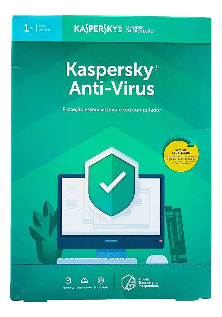 Kaspersky Anti-Virus 1 PC 2 Anos Licença Digital Original – Envio Imediato